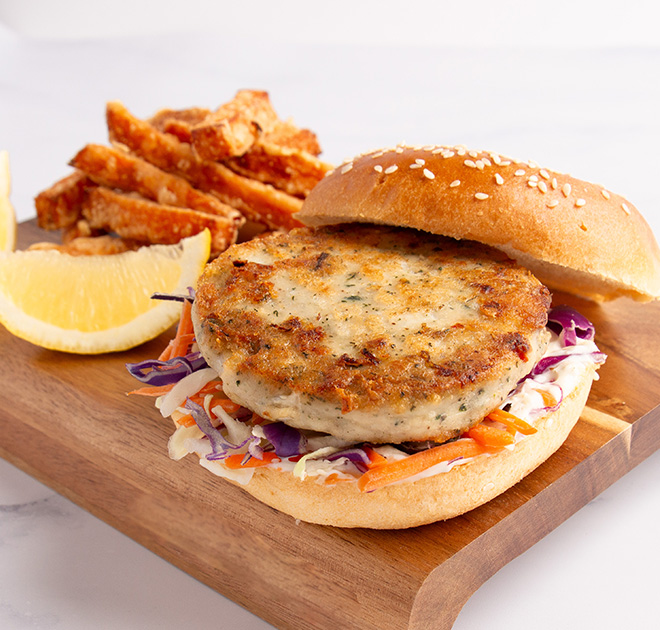 Barramundi Burgers with Slaw